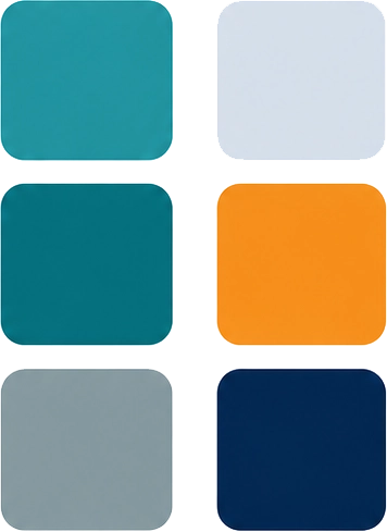 Color palette design element representing branding, visual identity, and graphic design services.