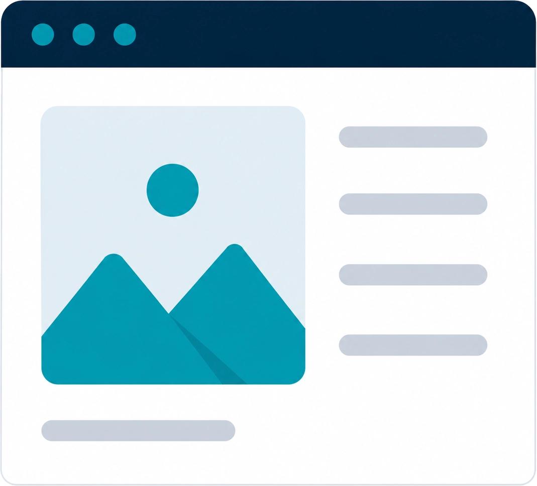 Poorly optimized website content for SEO