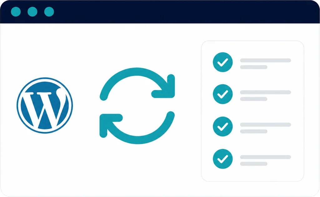 WordPress updates and plugin compatibility helping prevent website downtime and maintain website performance.