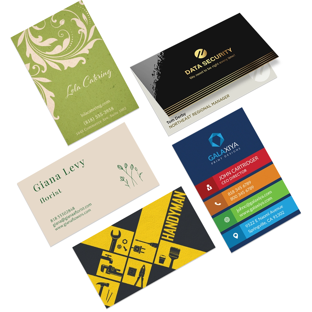 Business card branding design illustration featuring professional business card design concepts for Canadian businesses.